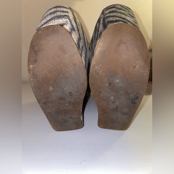 Jeffrey Campbell Tee-Off Beige Black Zebra - Picture 6 of 11